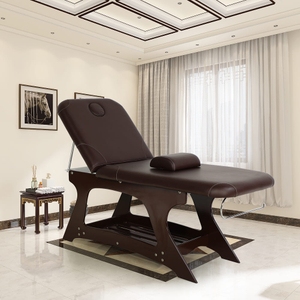 Table de traitement de massage spa en bois Lit d'épilation de beauté - Kangmei