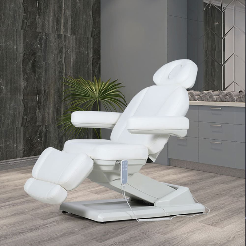 Table de massage électrique réglable en hauteur, chaise faciale, lit de beauté avec pieds fendus