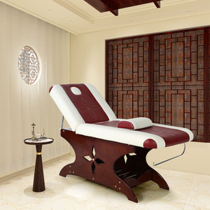 Table de massage thaïlandais en bois Lit de traitement spa - Kangmei