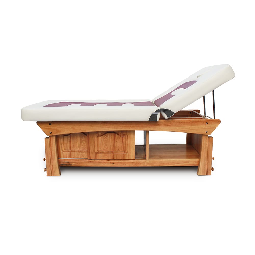 Table de massage en bois Lit facial spa avec rangement - Kangmei