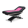 Lit facial de spa de tatouage de table de massage thaïlandais de luxe électrique noir et rose