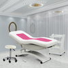 Table de massage électrique réglable en hauteur, lit de Spa rose pour Salon