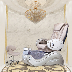 Salon de manucure de beauté de luxe moderne pompe à décharge inclinable électrique sans tuyau bain à remous manucure pied Spa Massage chaise de pédicure