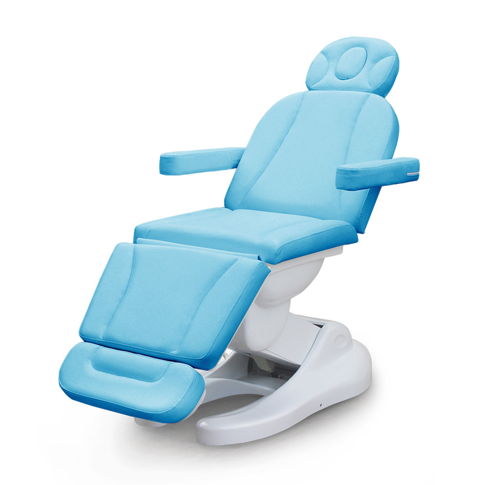 Chaise de tatouage faciale de table de massage réglable électrique blanche