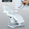 4 moteurs inclinables Salon de beauté meubles Rotation traitement Table élévatrice Extension électrique Massage lit Facial chaise cosmétique