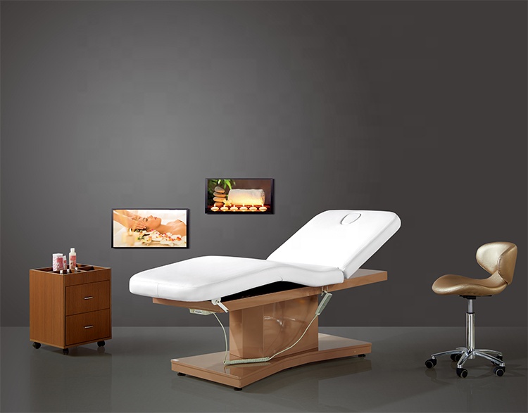 Le meilleur lit électrique de table de massage de traitement de thérapie de station thermale de salon de luxe à vendre