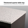 Table de manucure de bureau à double station d'ongles avec plateau en marbre - Kangmei