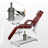 Chaise de tatouage de table de massage hydraulique de lit de cirage réglable rouge