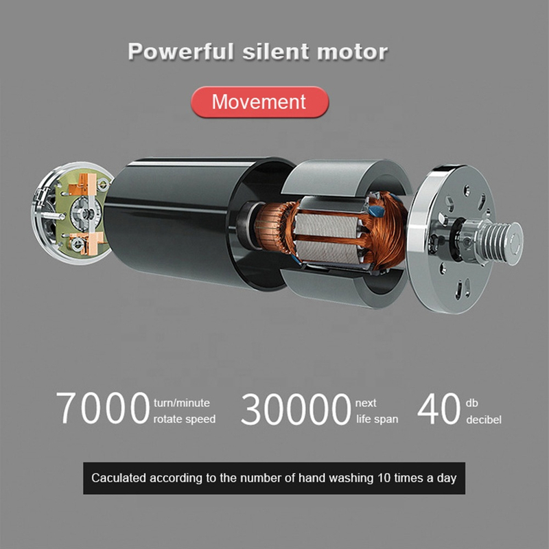 Désinfectant pour les mains infrarouge à induction Mousse d'eau liquide électrique Capteur de mouvement intelligent Distributeur de savon automatique rechargeable sans contact