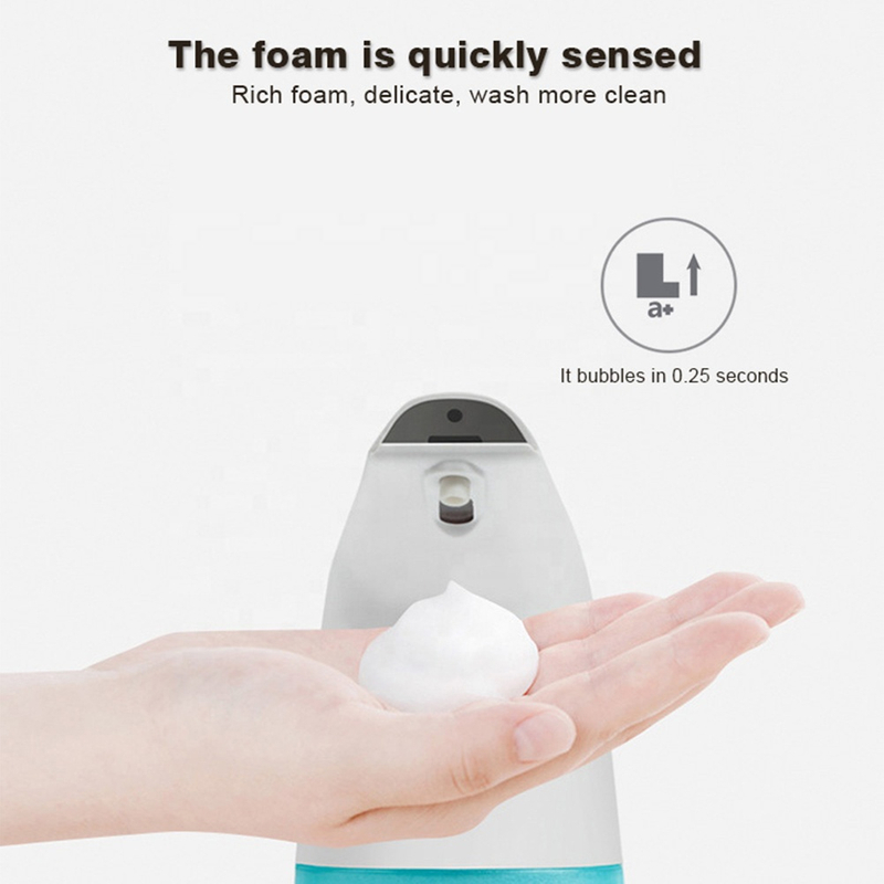 Désinfectant pour les mains infrarouge à induction Mousse d'eau liquide électrique Capteur de mouvement intelligent Distributeur de savon automatique rechargeable sans contact