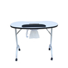 Table pliante portative moderne de manucure d'ongle de meubles de salon de station thermale de beauté bon marché avec la fan