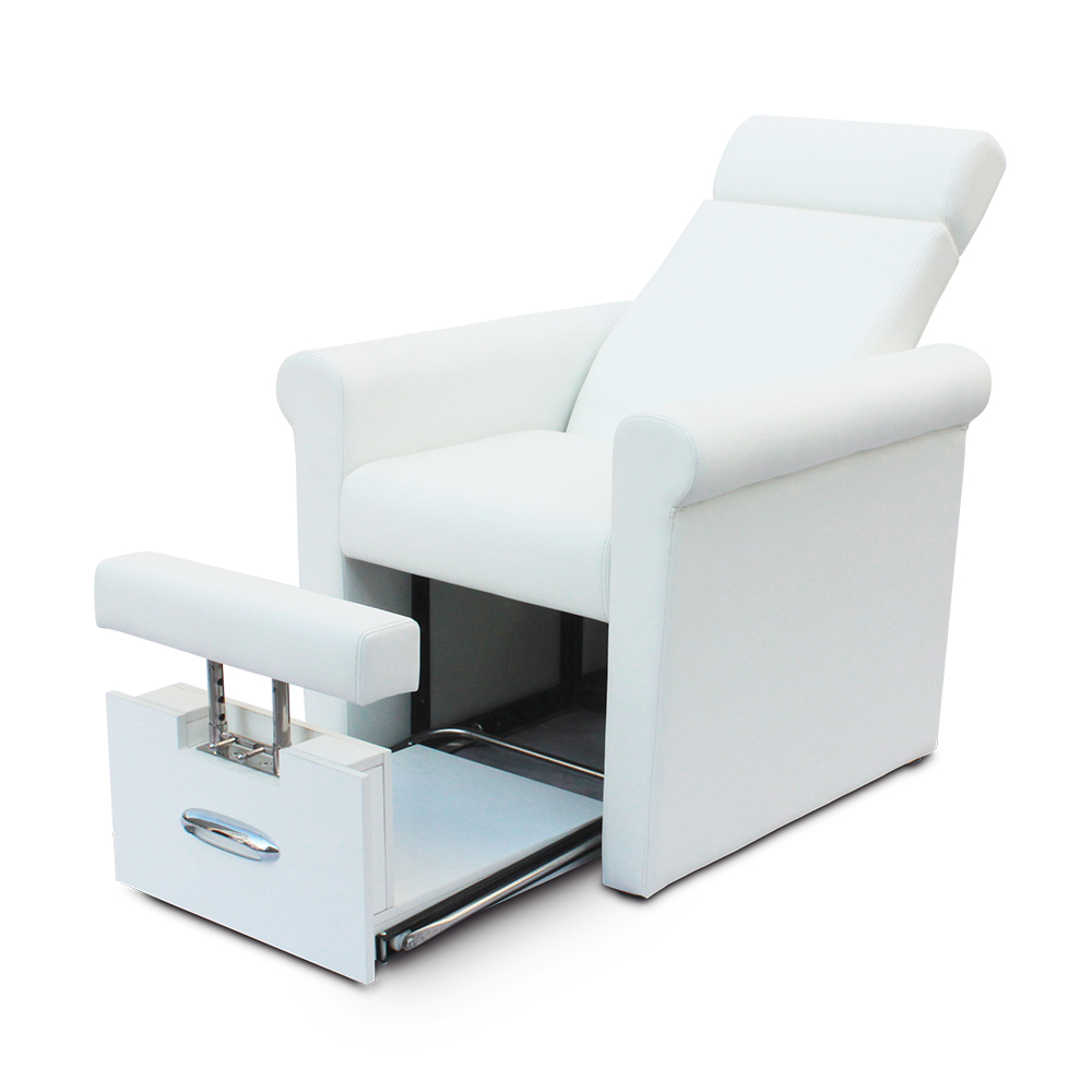 Pas cher prix moderne blanc beauté ongles Salon meubles pas de plomberie Portable canapé pied Spa manucure pédicure chaise à vendre