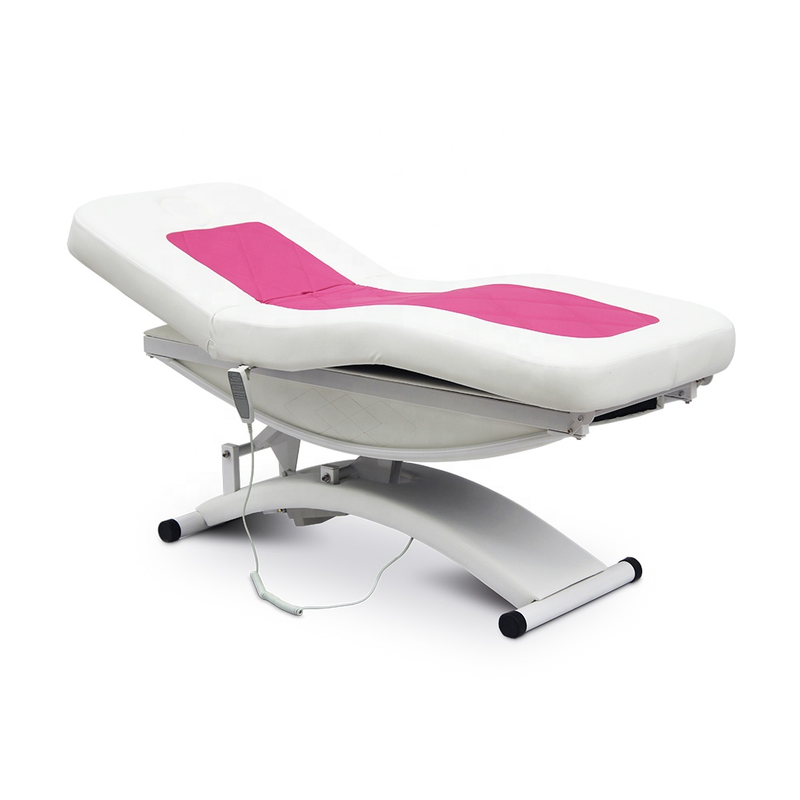 Lit spa de table de massage électrique rose et blanc de luxe à vendre en magasin