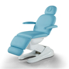 Lit facial de table de massage électrique bleu moderne avec trou pour le visage